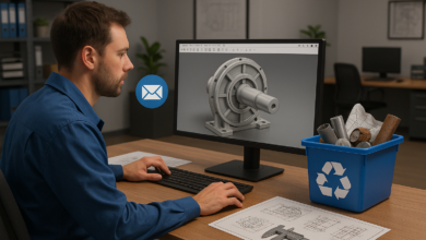 How Outsourced 3D Mechanical Drawings Reduce Manufacturing Waste